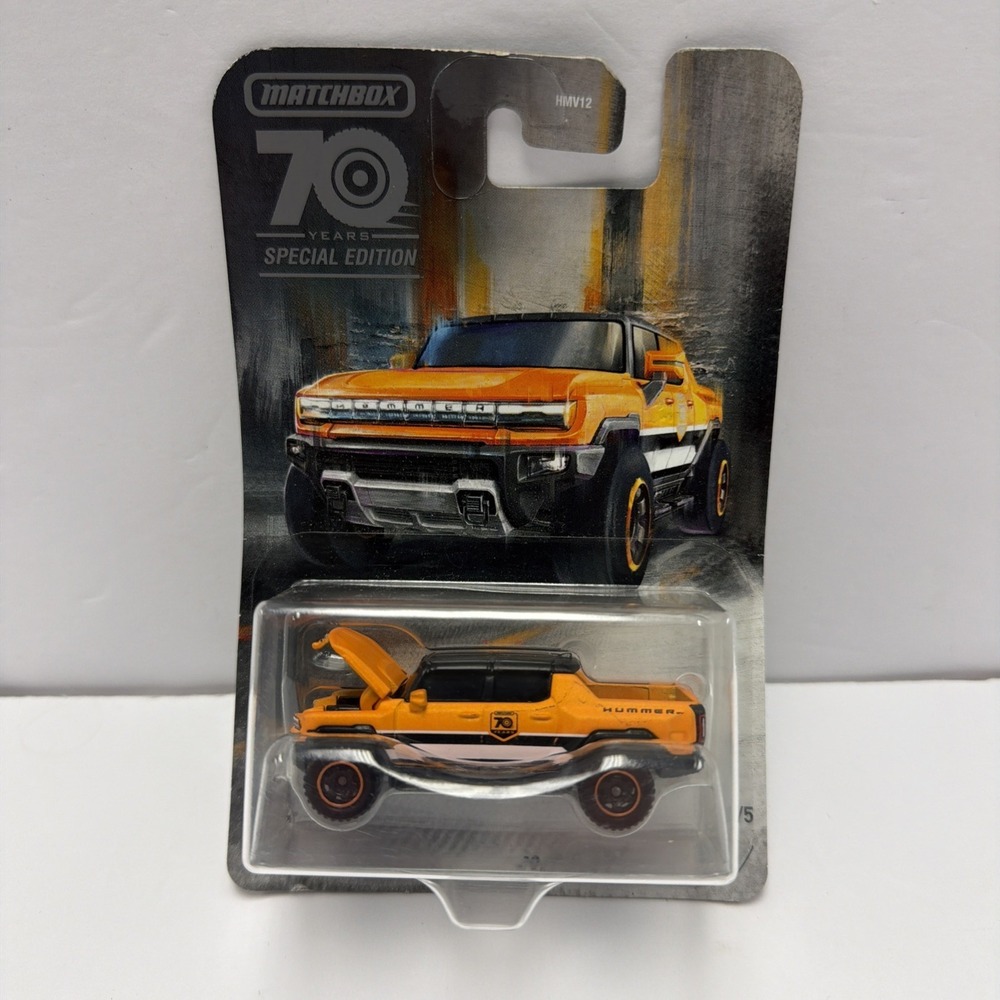 Matchbox 2022 Hummer EV Orange #3 ∞ 2023 Moving Parts ∞ 70 Years Special Edition
